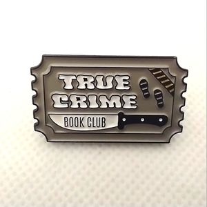 🧁 3/$30 True Crime Book Club Enamel Pin NEW